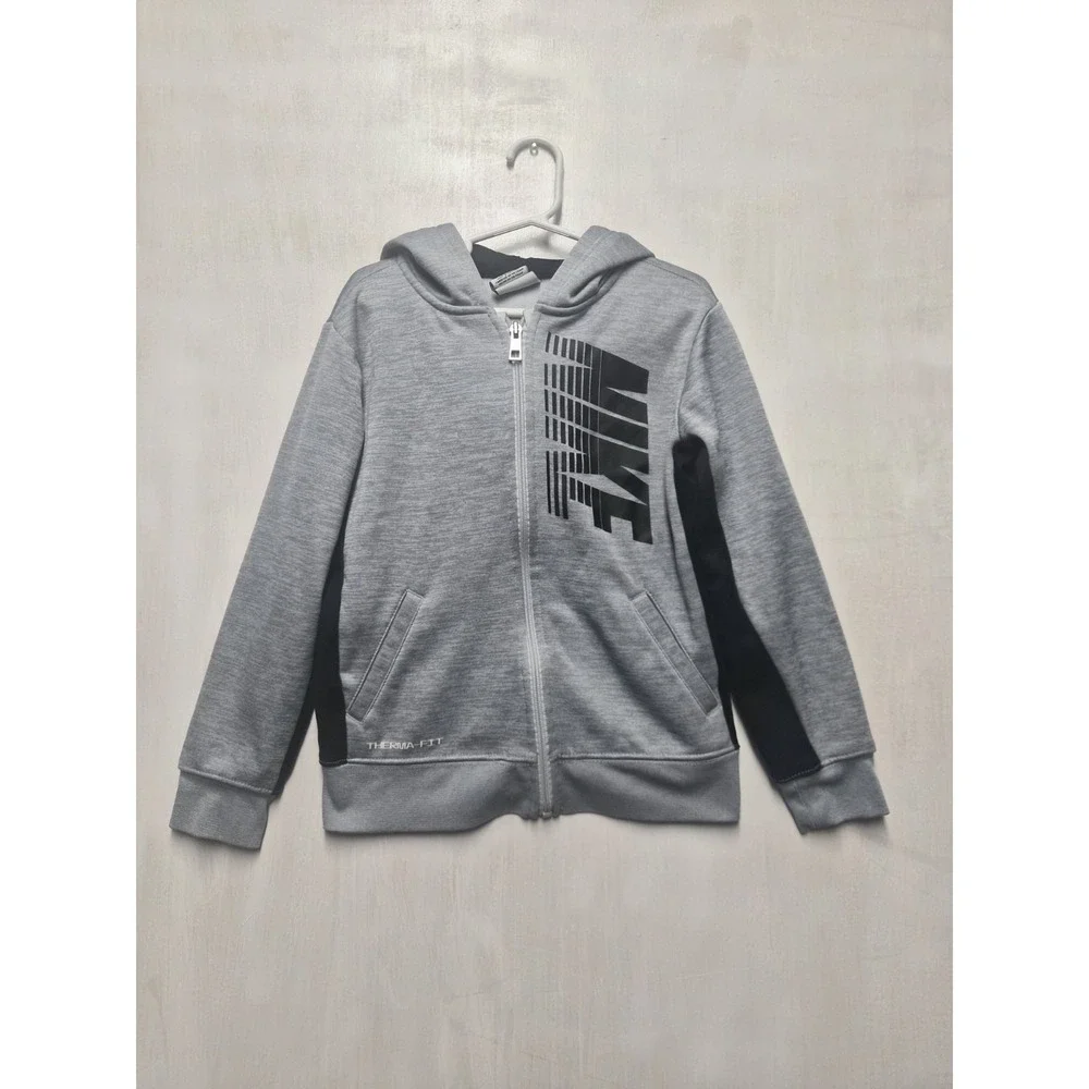 Nike Dri-Fit Boys Zip-Up Hooded Jacket Size 7/L 6-7 Year Olds